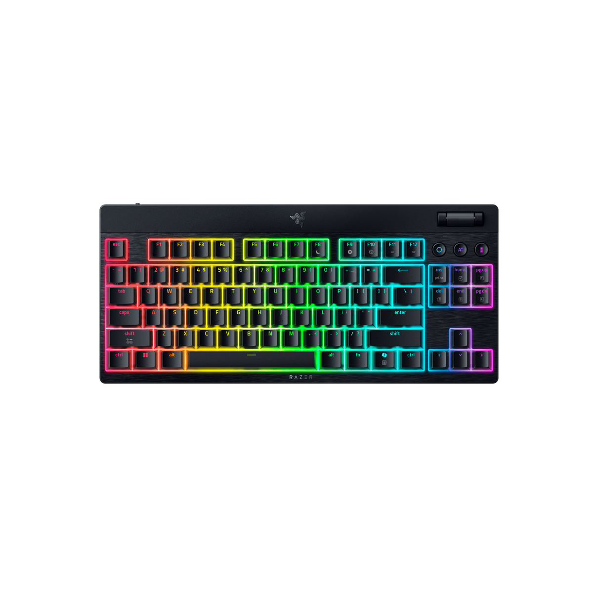 BlackWidow V4 Low-profile Tenkeyless HyperSpeed (Orange Switch), Schwarz