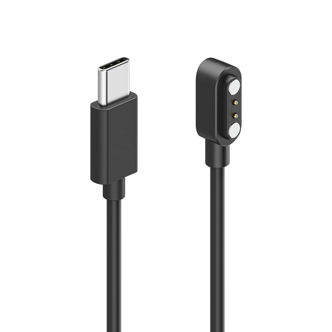 Ladekabel für Hama Smartwatches, mit Magnetic Charge, USB-C, 60 cm, Schwarz (00178638)