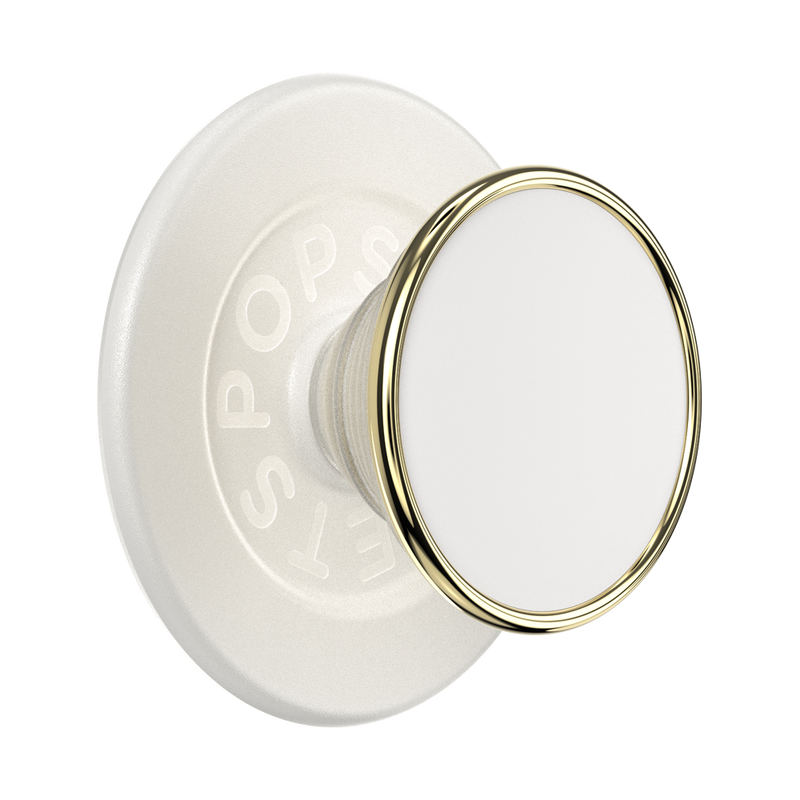 PopGrip MagSafe Luxe Coconut Creme Enamel inkl. zusätzlichem Magnetring