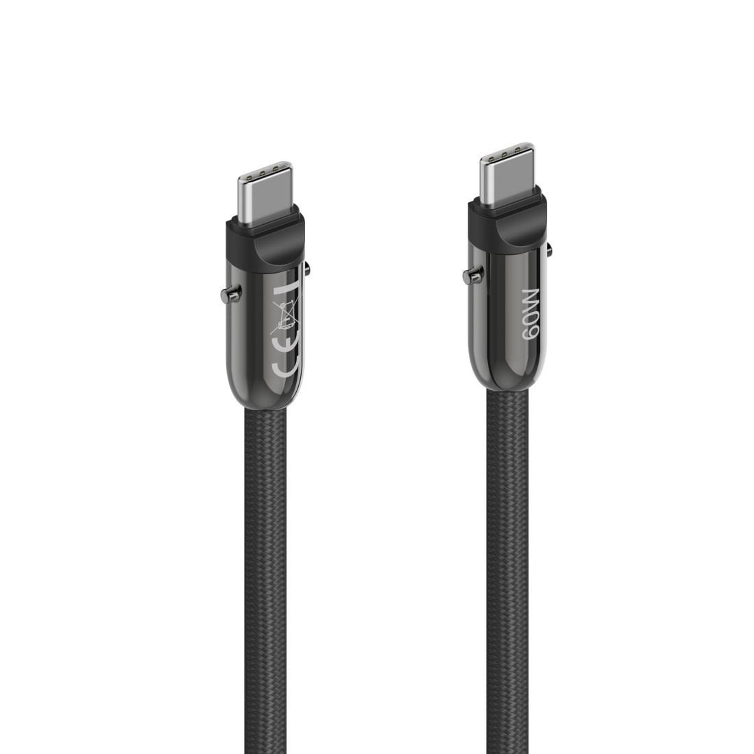 USB-C-Kabel und Handyband, 2in1-Lösung, 1,2 m, Schwarz (00201751)