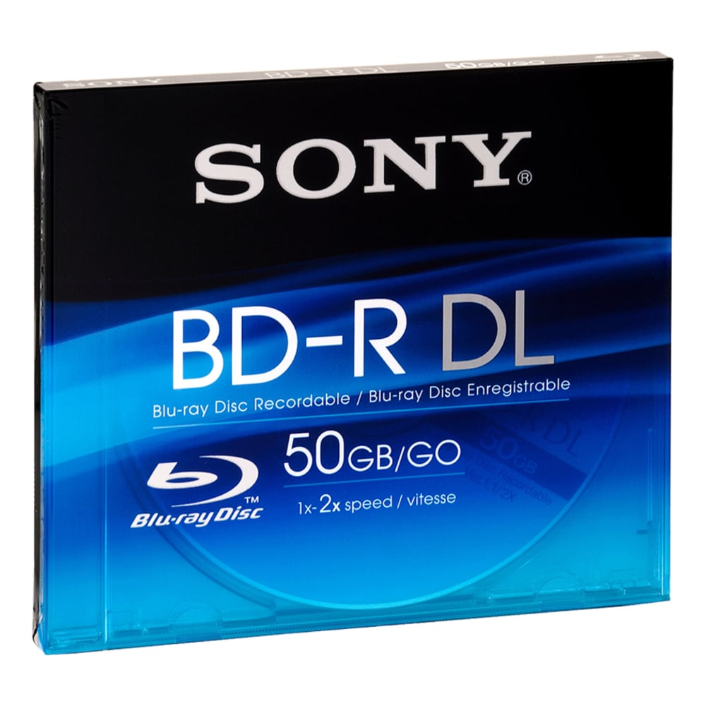 BD-R, 50 GB, 2x, 1er Pack Blu-Ray-Rohlinge