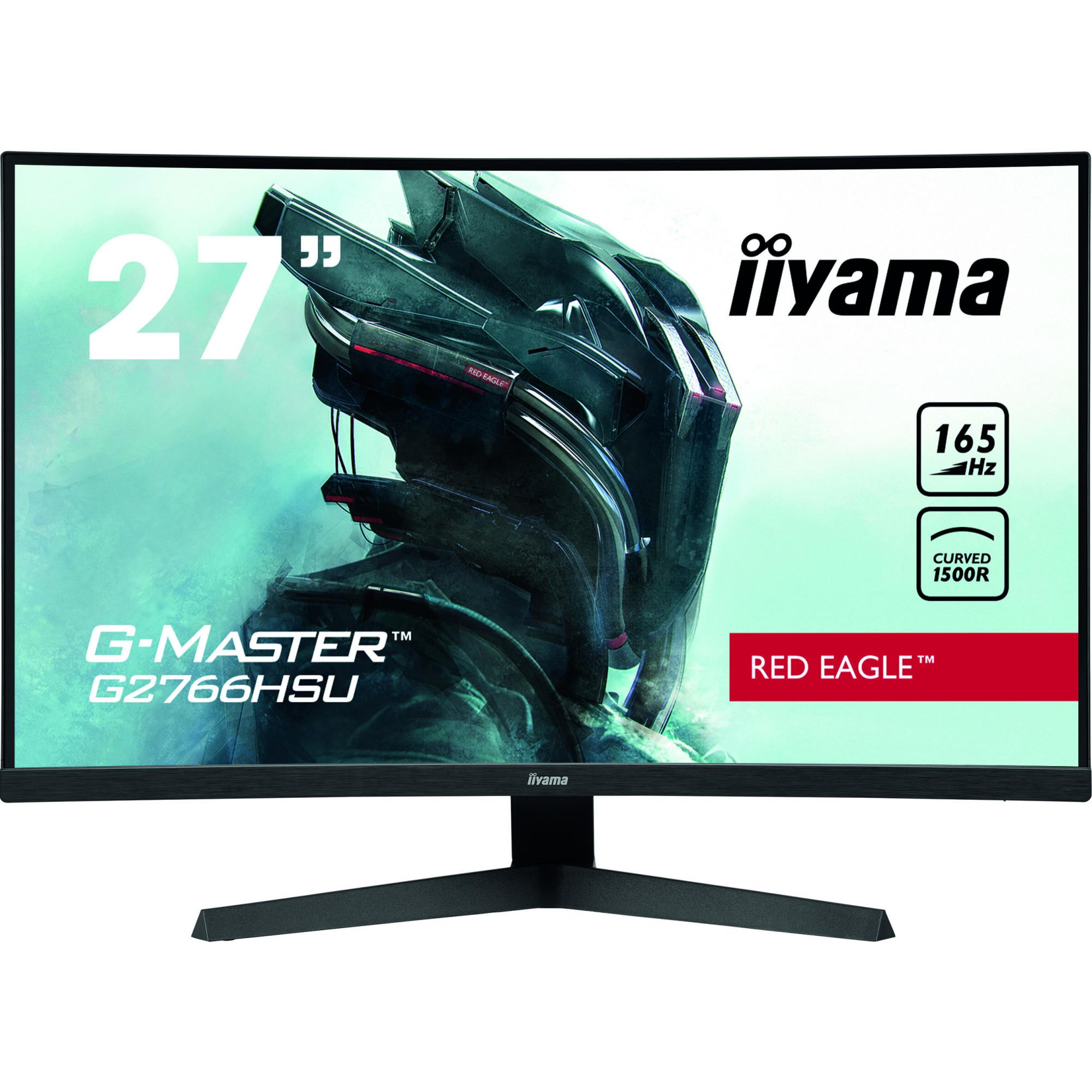Gaming-Monitor G-Master G2766HSU-B1, Red Eagle, Schwarz, 27 Zoll, Curved, Full-HD, VA, 165 Hz, 1 ms