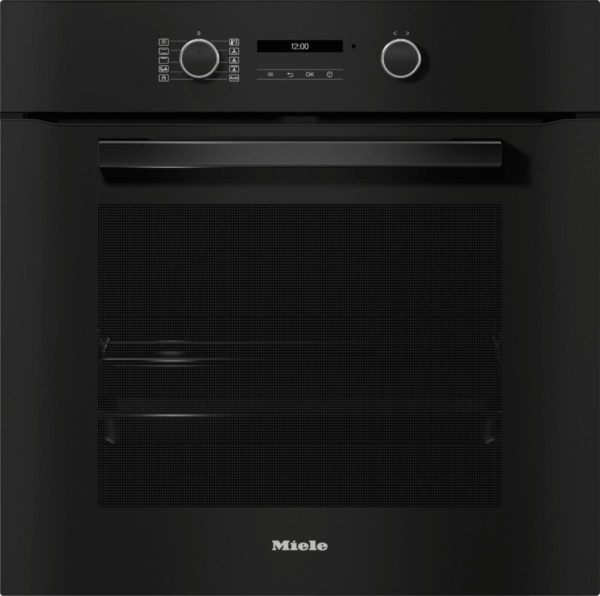 H 2861 BP Obsidianschwarz Einbaubackofen