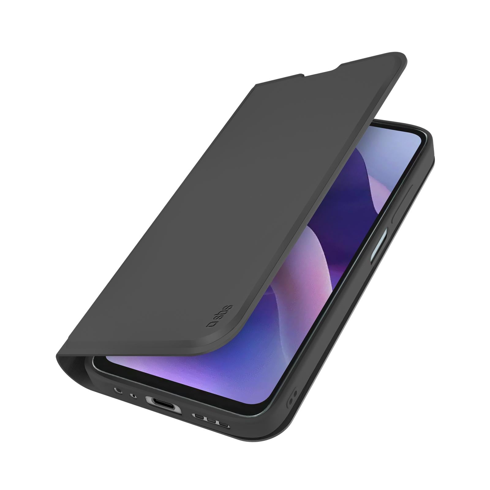 Klapphülle mit Ständer und Soft-Touch-Oberfläche für das Motorola G56