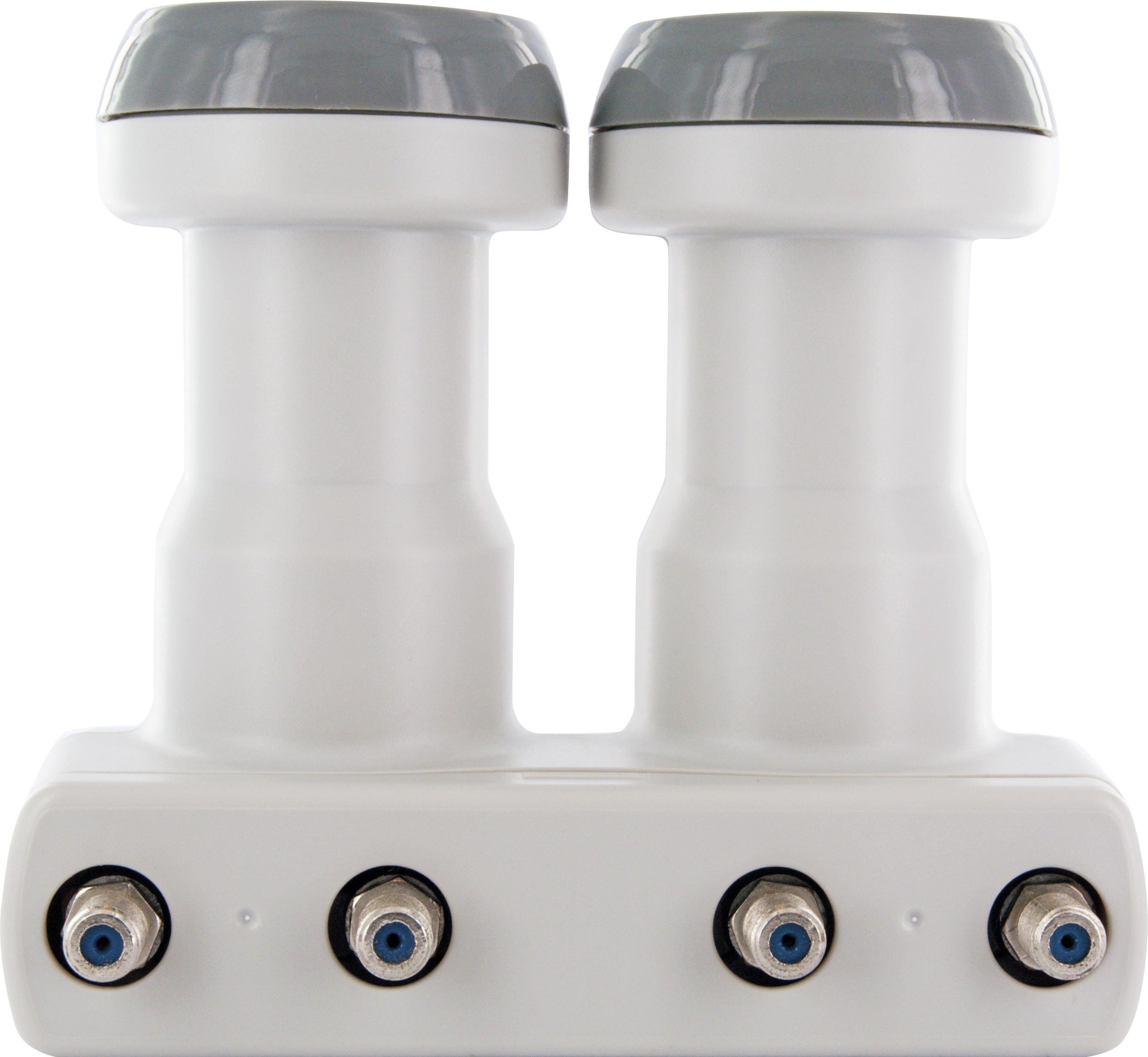 SPS8804531 hellgrau Quad LNB Monoblock