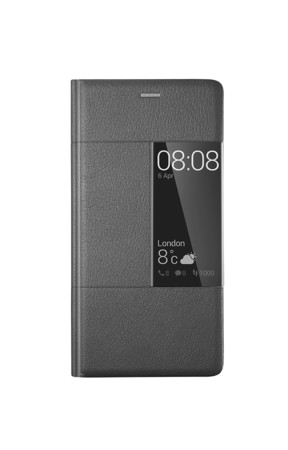View Flip Cover für Huawei Ascend P9 Plus dunkelgrau