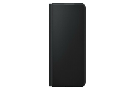 Samsung Leather Flip Cover für Galaxy Z Fold3, Black Handyhülle