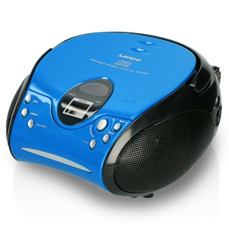 SCD-24 blau/schwarz Radiorekorder mit CD-Spieler