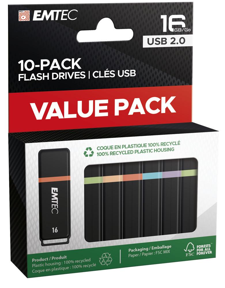 K100 USB 2.0 Mini Box 10er-Pack USB-Sticks