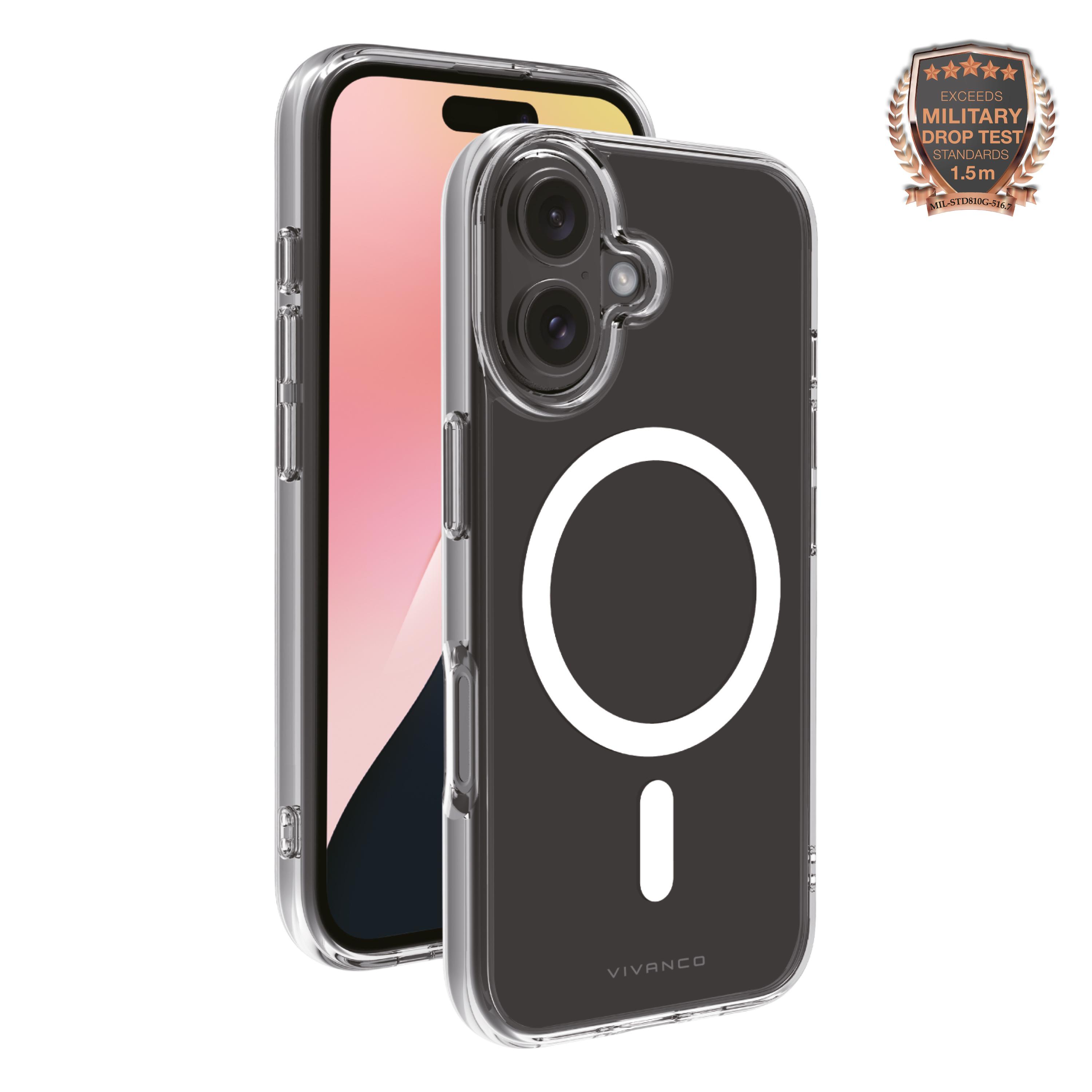 Mag Steady Anti Shock Cover, Magnetic Wireless Charging Support für iPhone 16 (64222) Handyhülle