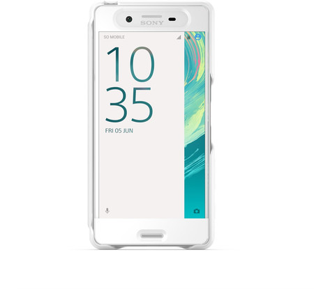 Smart Style Cover Touch SCR50 für Xperia X weiß
