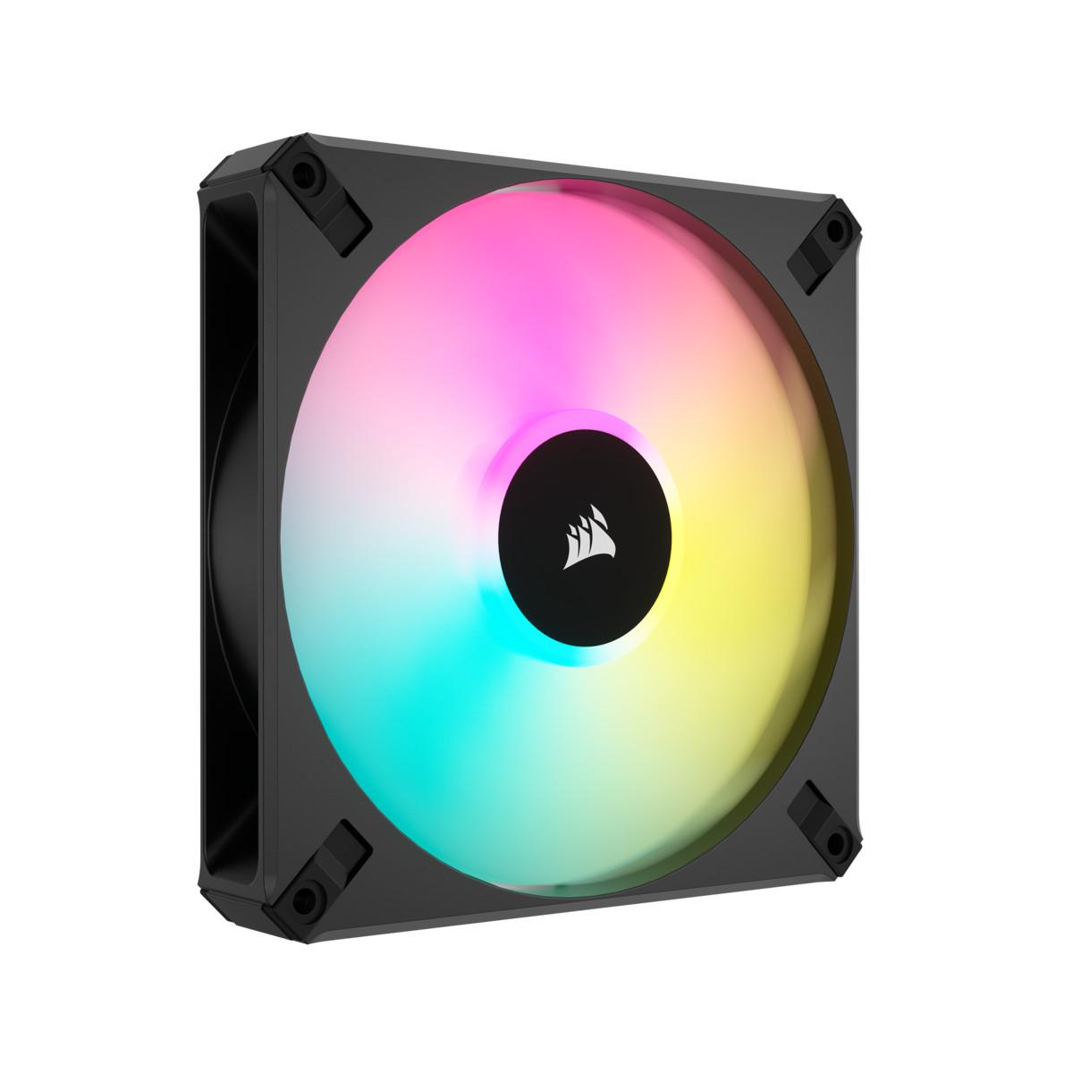 AF140 RGB ELITE 140 mm PWM-Lüfter, iCUE, 1 Stück, Schwarz Gehäuselüfter