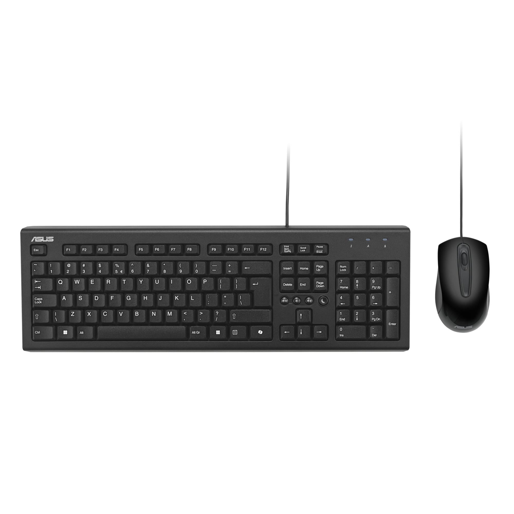 U2000 Tastatur-Maus-Set, Schwarz