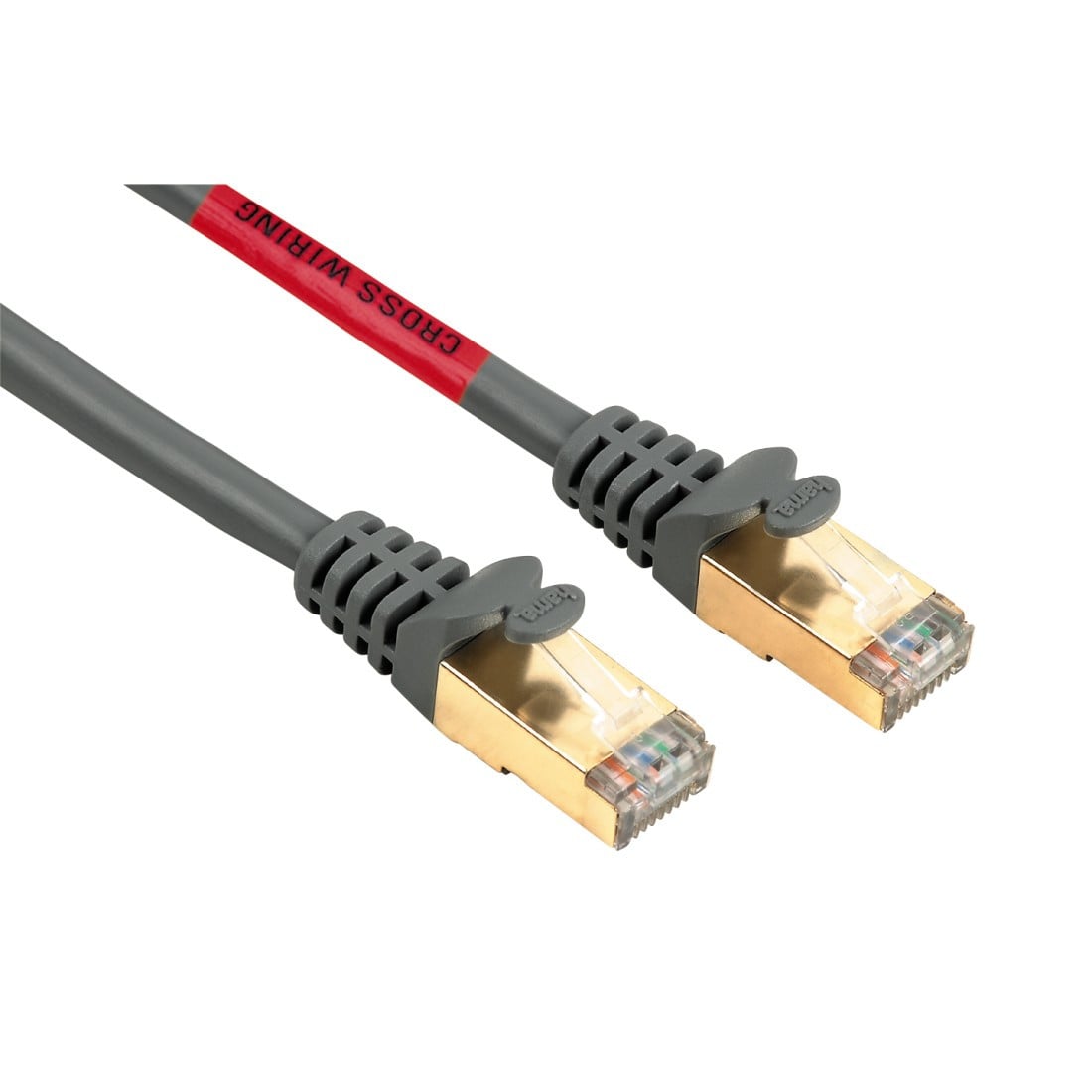 "CAT-5e-Netzwerkkabel ""Cross-Over"" STP, vergoldet, geschirmt, 10,00 m (45063)"