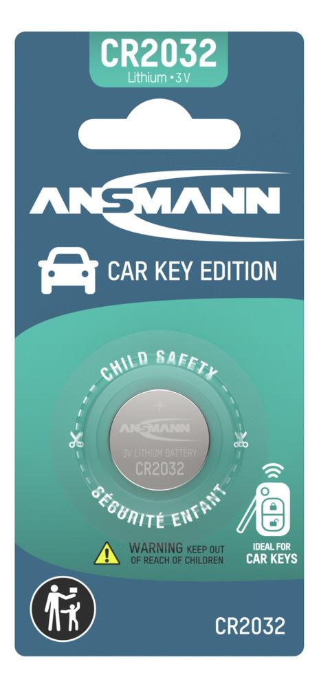 CR2032 - Car key Lithium Knopfzelle 1er Blister Batterien