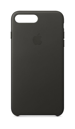 Leder Case für iPhone 8 Plus holzkohlegrau