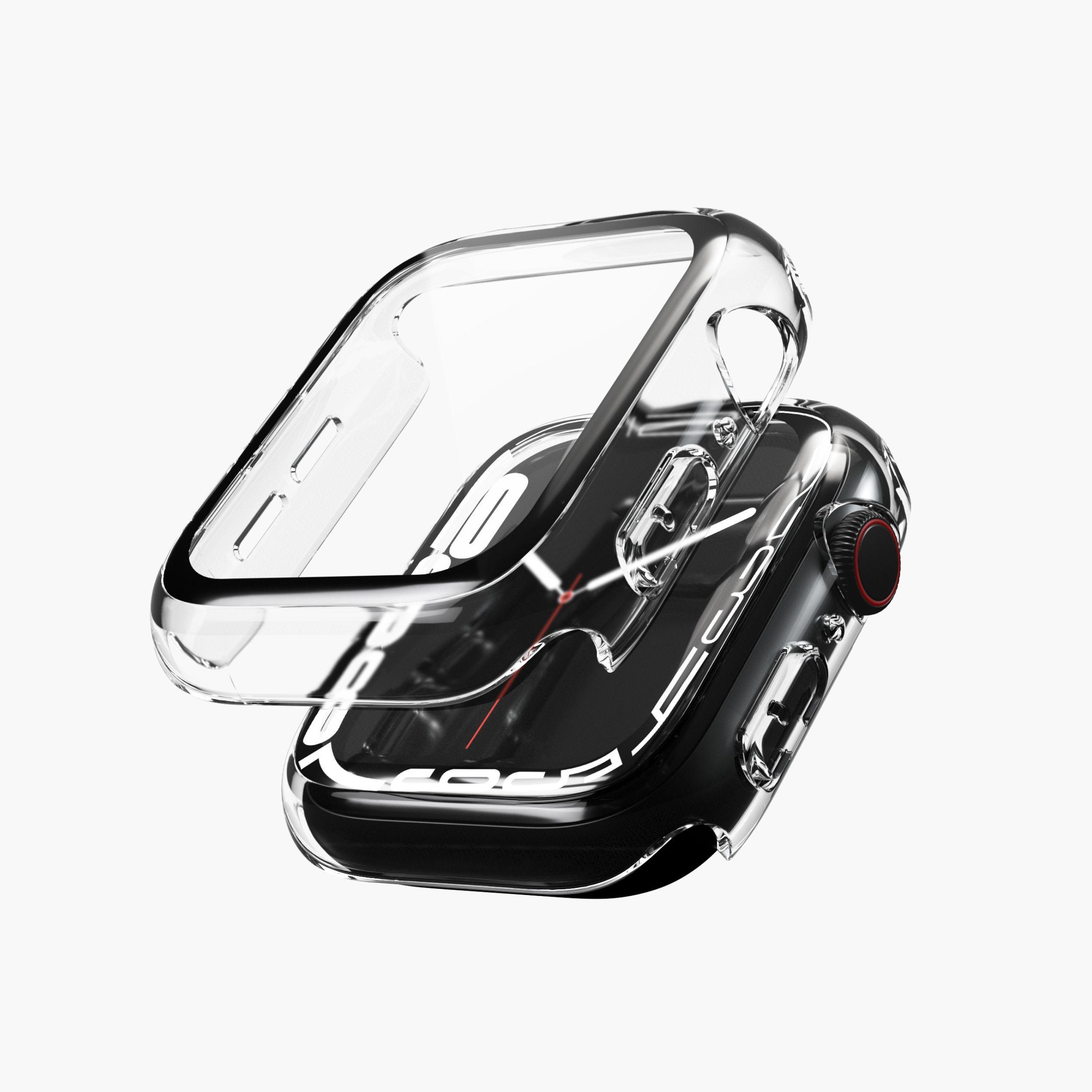 Thin Case - Schutzhülle für Apple Watch, Serie 8 + 9, Case 41mm, Transparent