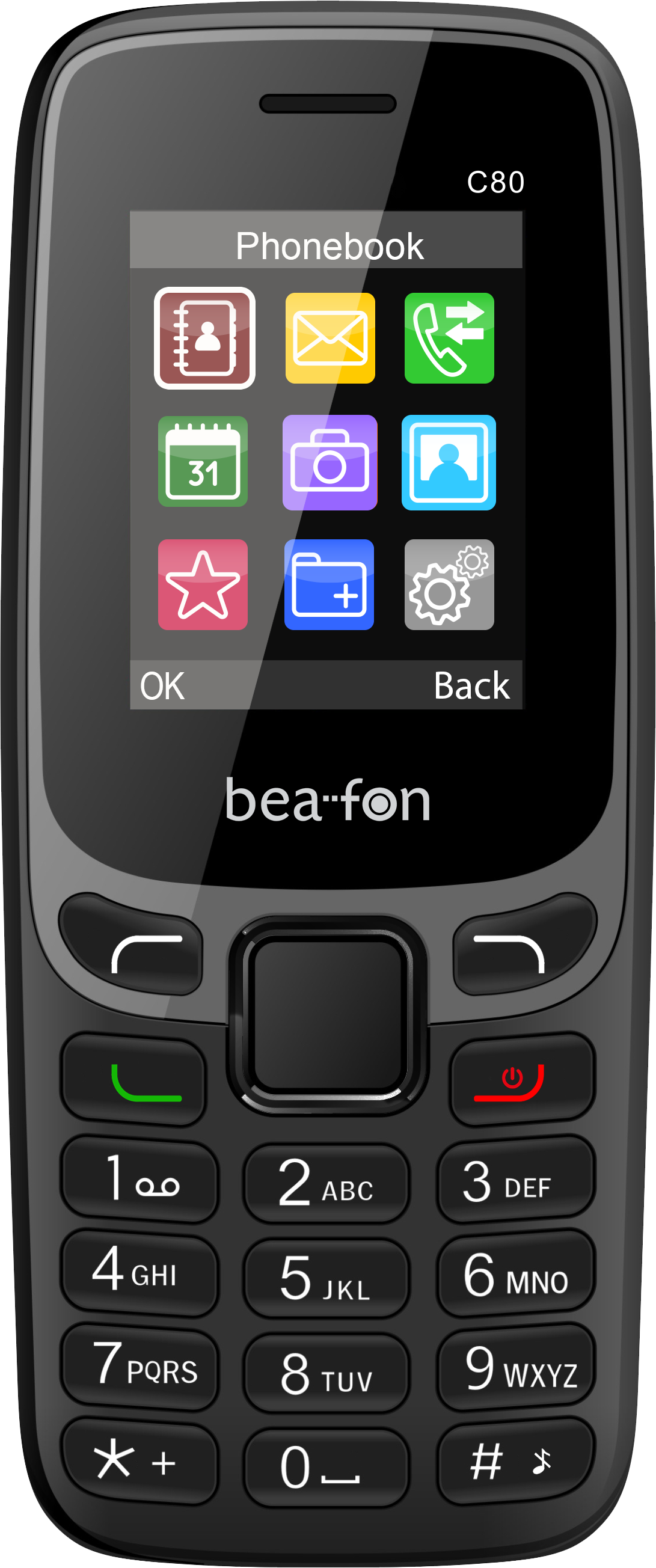 C 80 Schwarz Handy