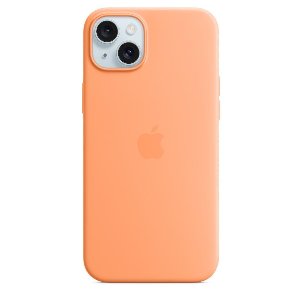 iPhone 15 Plus Silikon Case mit MagSafe - Sorbet Orange