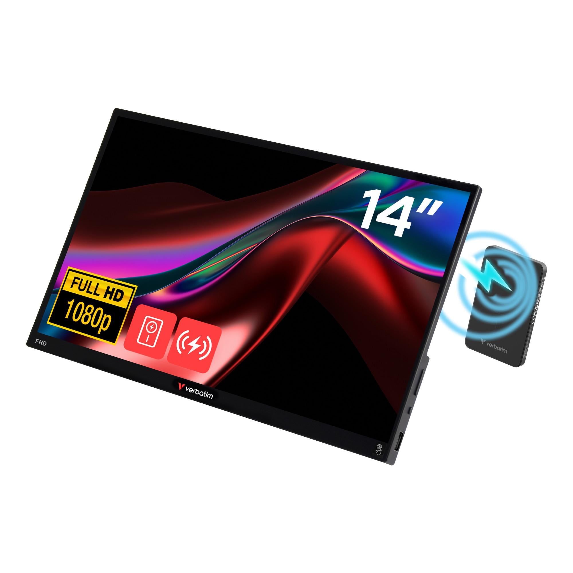 Tragbarer Touchscreen Monitor Light 14 Zoll, 10-Punkt-Multitouch, Full HD, IPS, 6 ms