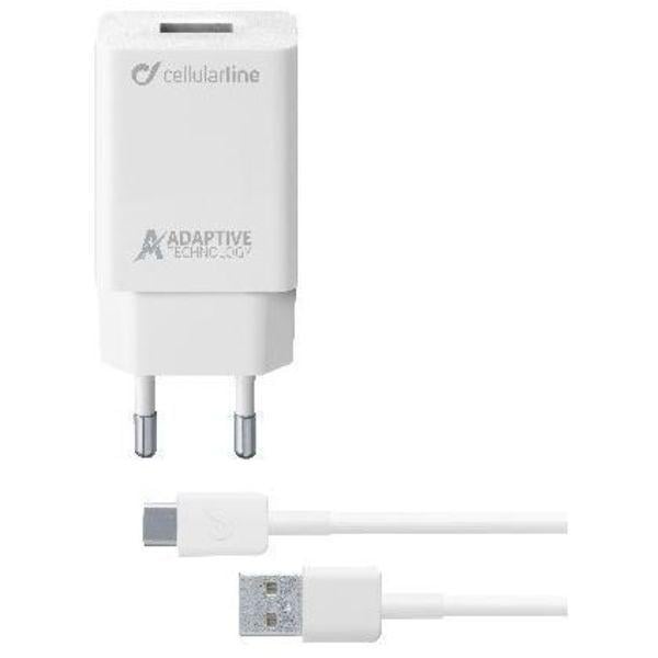 Adaptive Fast Charger USB-Type-C Kit 15W, designed for Samsung, weiß (60040)