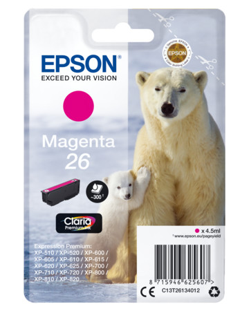 Tintenpatrone C13T26114012 Photo Magenta Eisbär