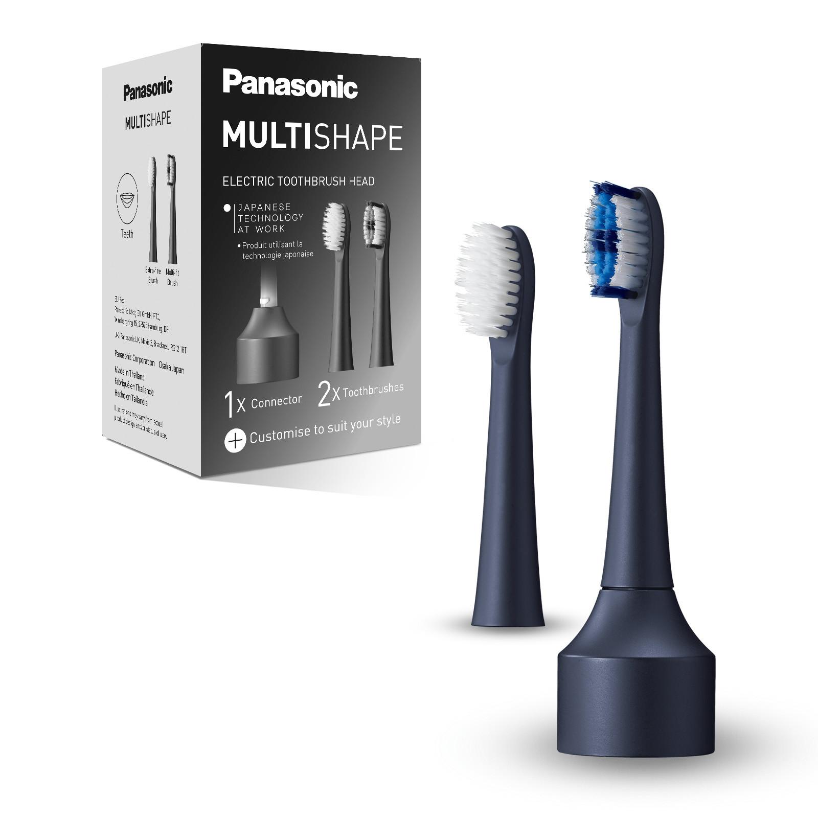 ER-CTB1 MULTISHAPE Aufsatz für elektrische Zahnbürste + 1 Multi-fit-Bürste, 1 Extrafeine Bürste