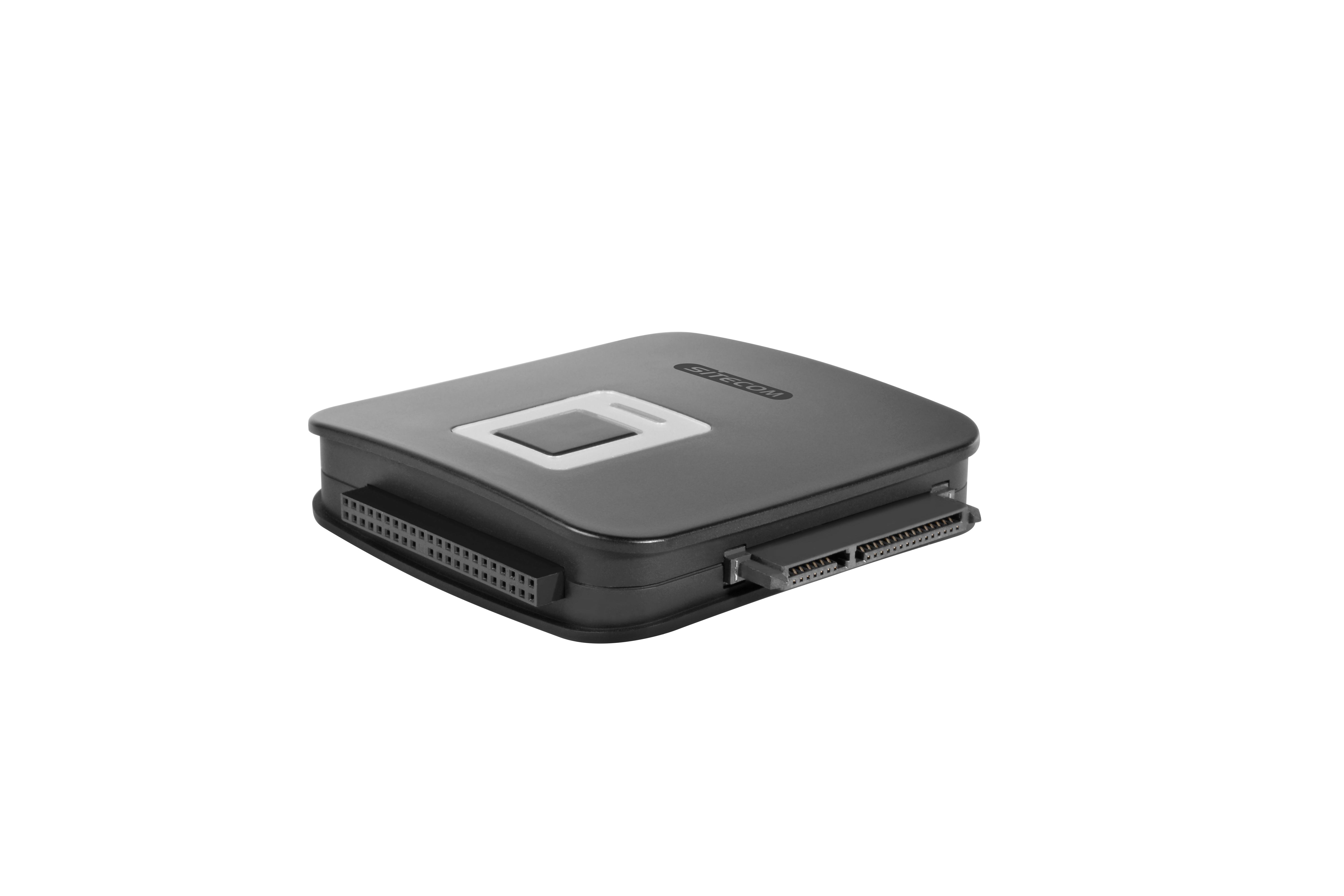 USB-Adapter "CN-334", 2-in-1, USB 3.0 auf IDE/SATA, mit Netzteil, Schwarz (00159689)