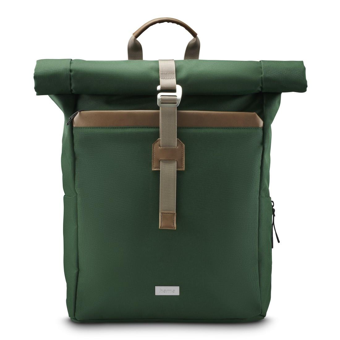 Laptop-Rucksack "Silvan", Rolltop, nachhaltig, bis 41 cm (16.2"), Grün (00222024)