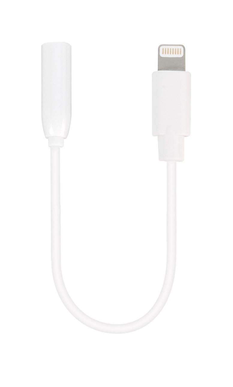 Adapter Cable, Lightning Stecker auf 3,5mm Audio Buchse, 10cm (61809)