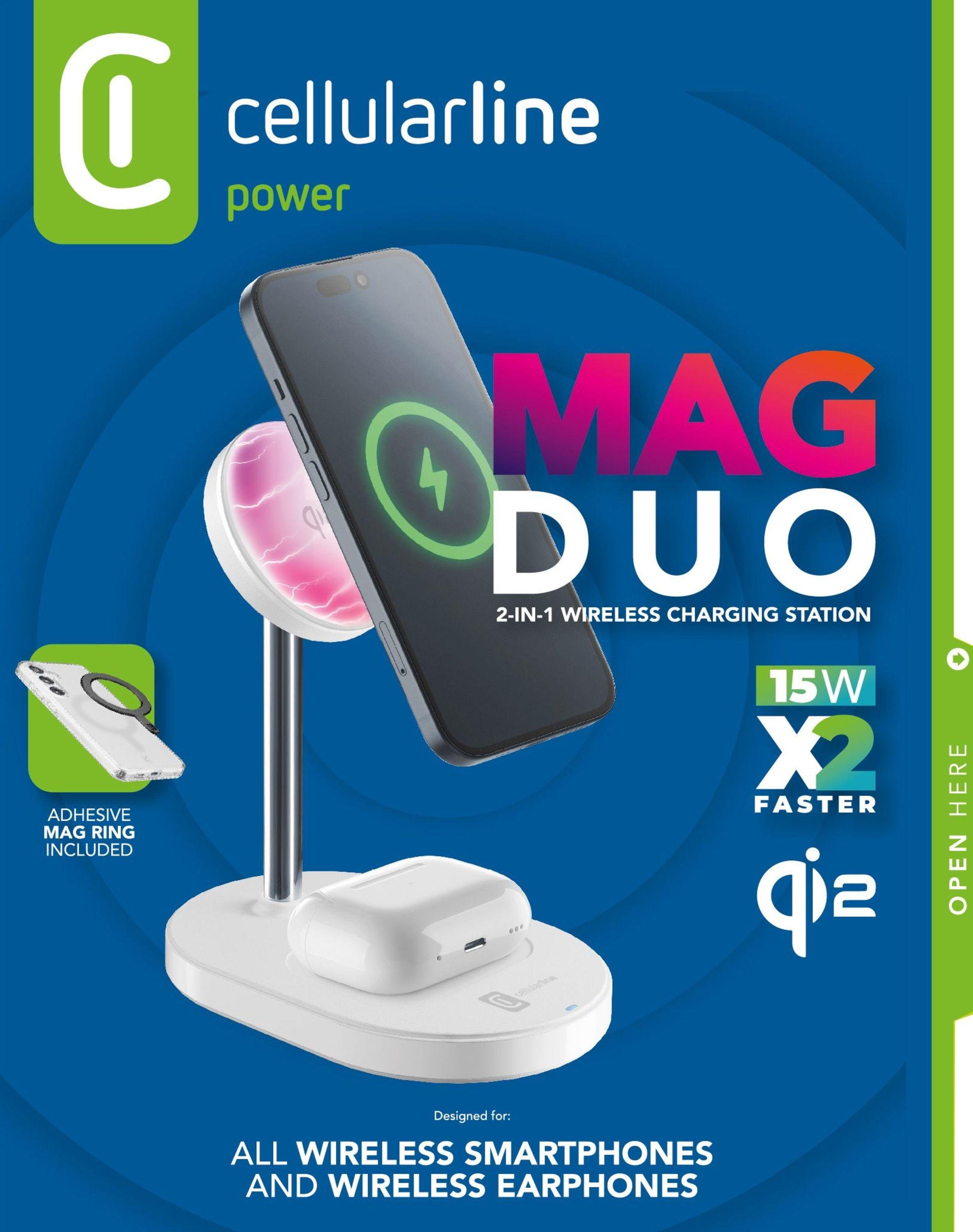 MagSafe MAG DUO Qi2 Wireless Charger White (61143)