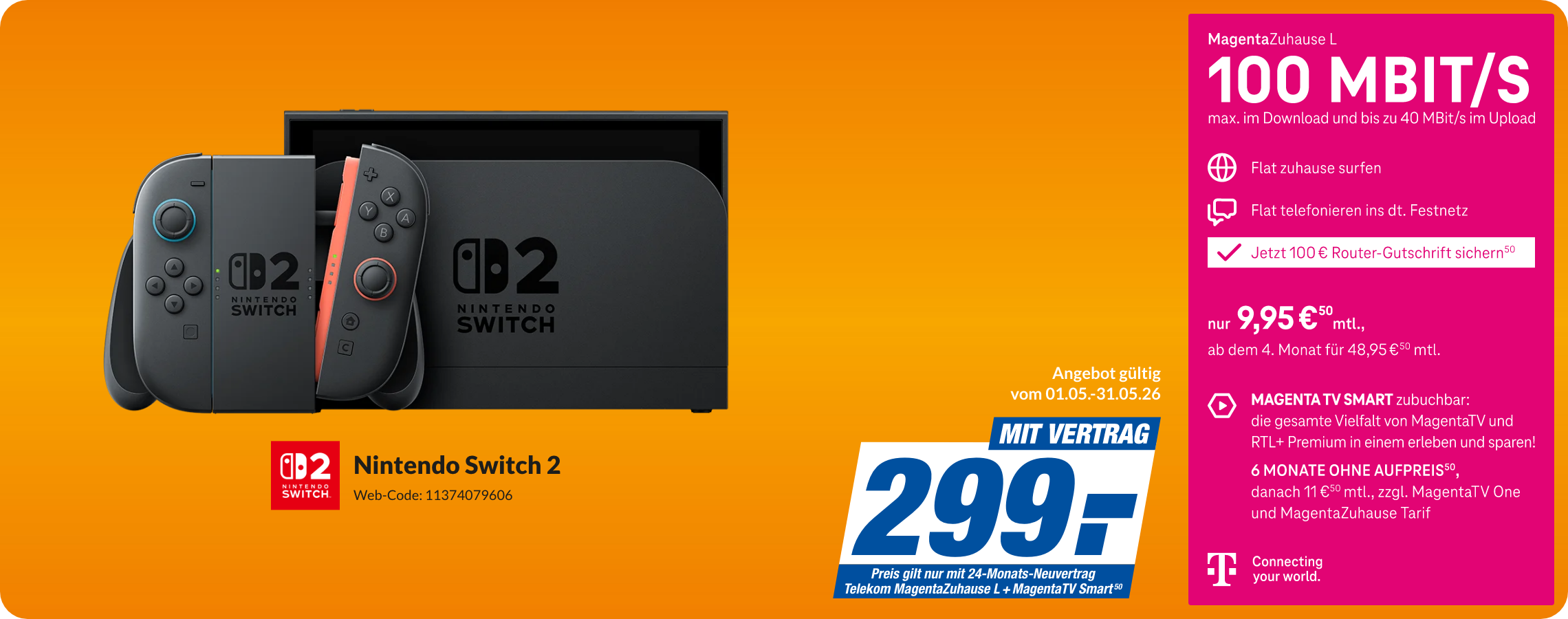 Magenta TV + Nintendo Switch 2 + EA Sports FC26