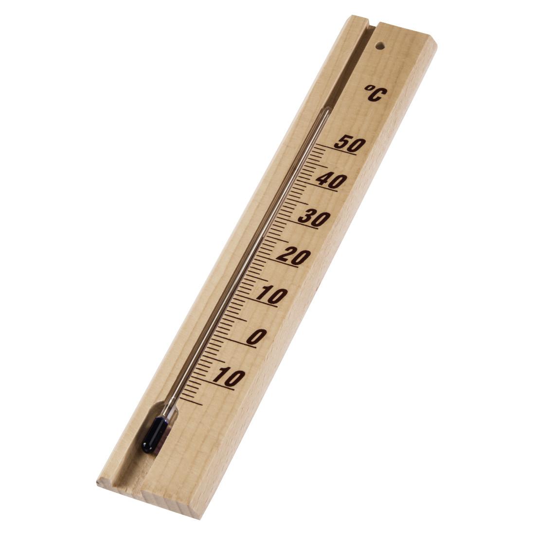 Thermometer, für innen, Holz, 20 cm, analog (00186401)