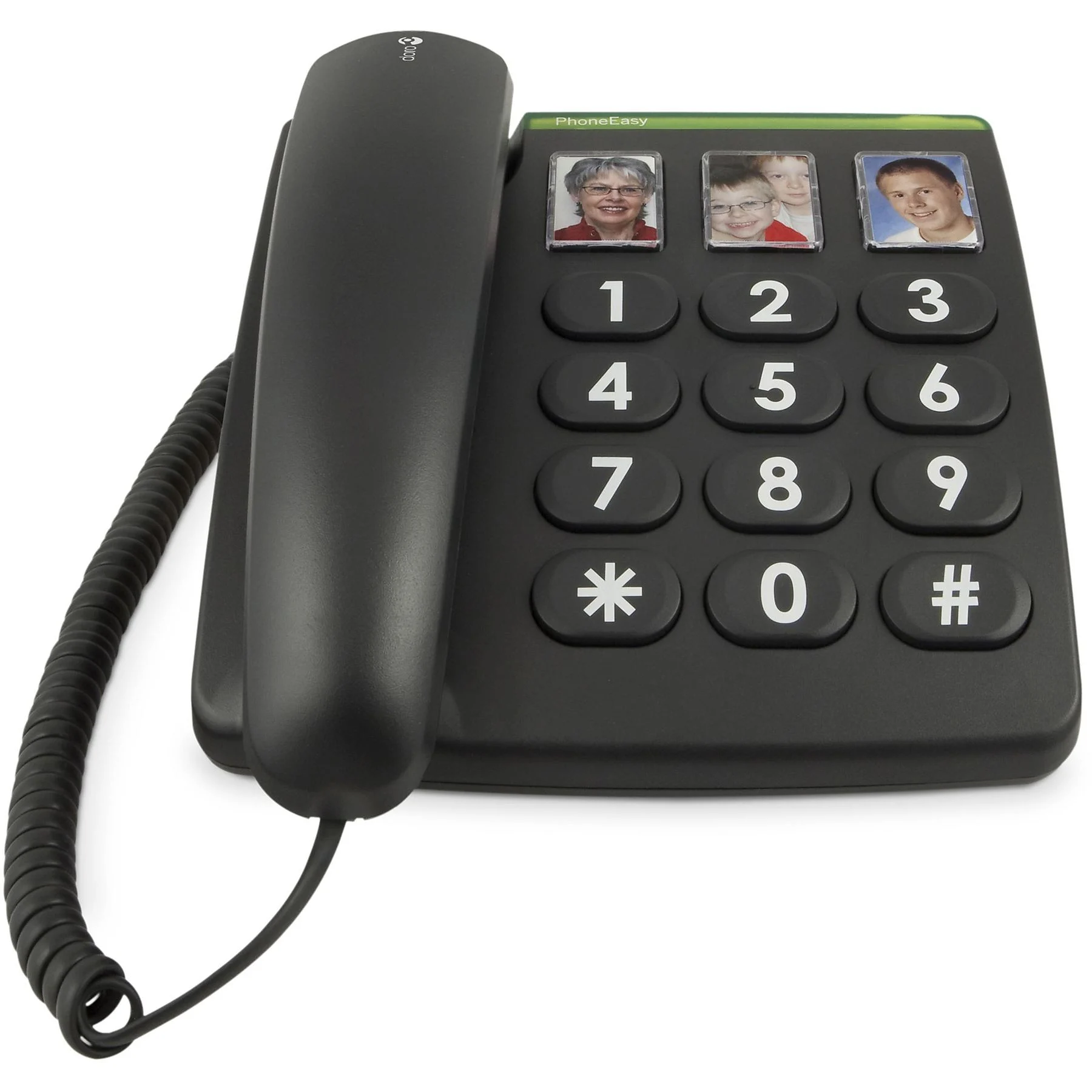 Phone Easy 331ph Schwarz Schnurgebundenes Telefon