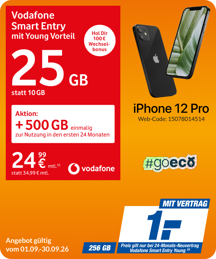 iPhone 12 Pro mit Smart Entry für 1€!