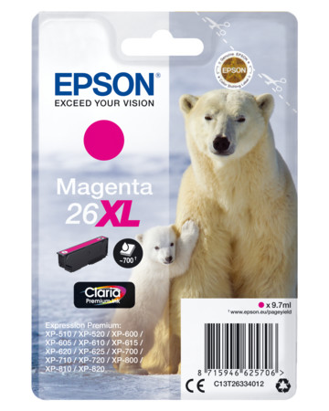 Tintenpatrone Epson C13T26324012 magenta XL Eisbär