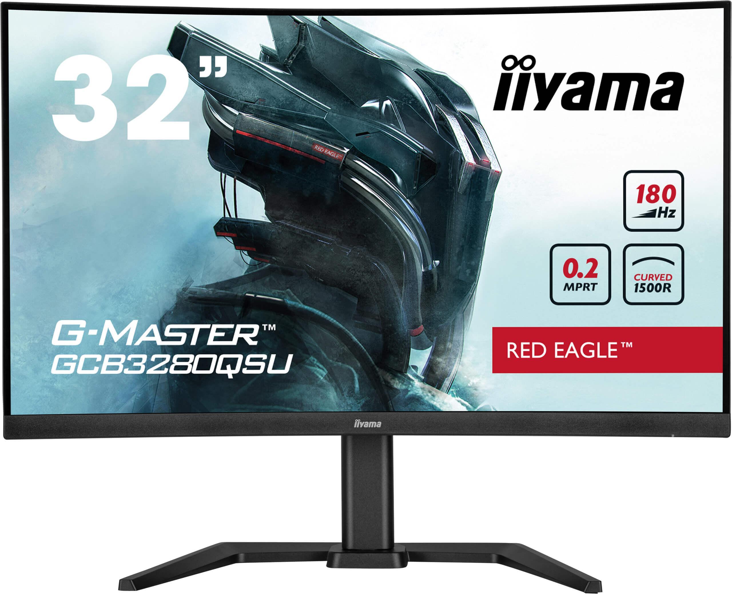 G-MASTER GCB3280QSU-B2, Schwarz, 31,5 Zoll, Curved, WQHD, VA, 180 Hz, 0,2 ms