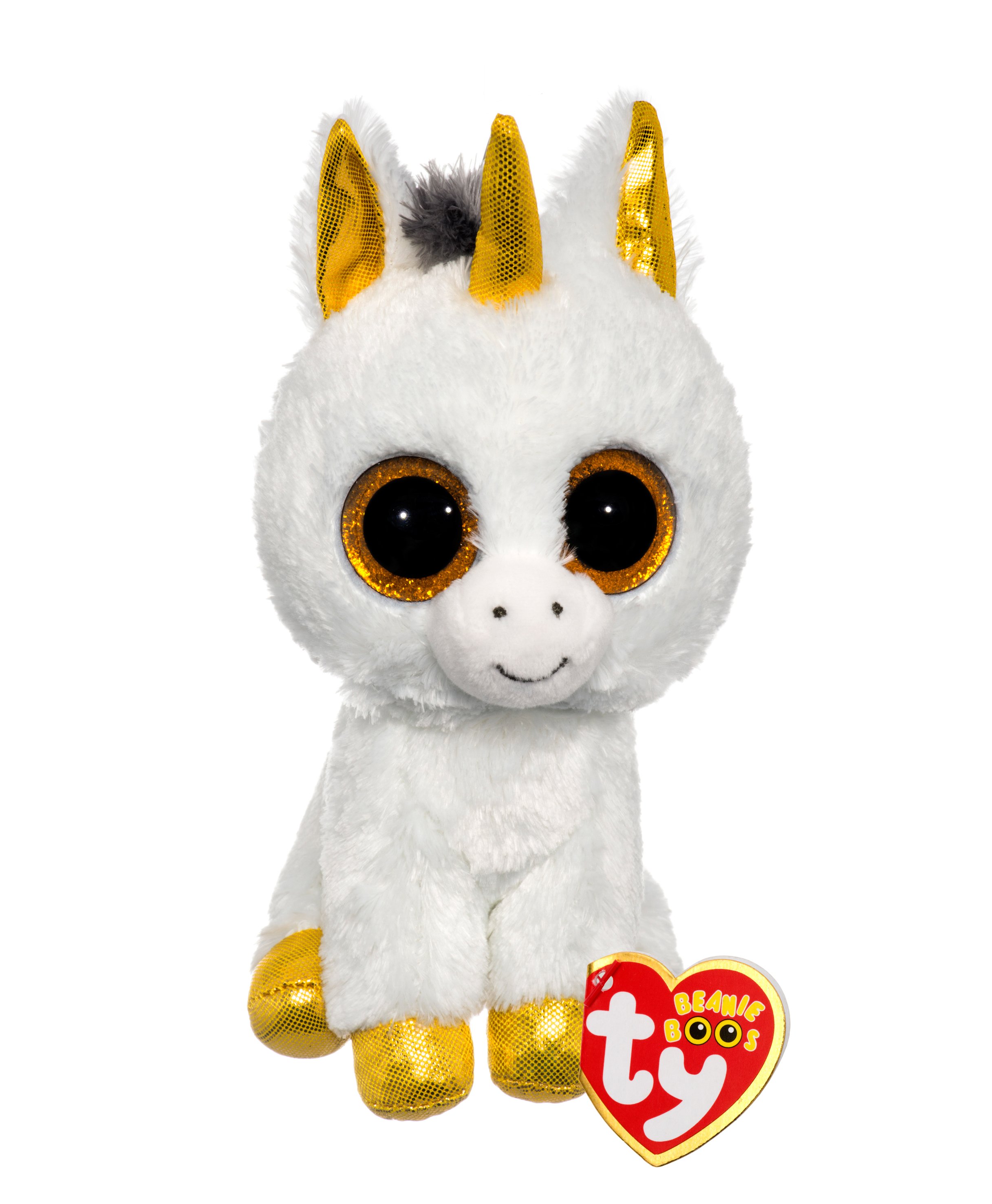 Pegasus Einhorn weiß/gold 15cm Kuscheltier