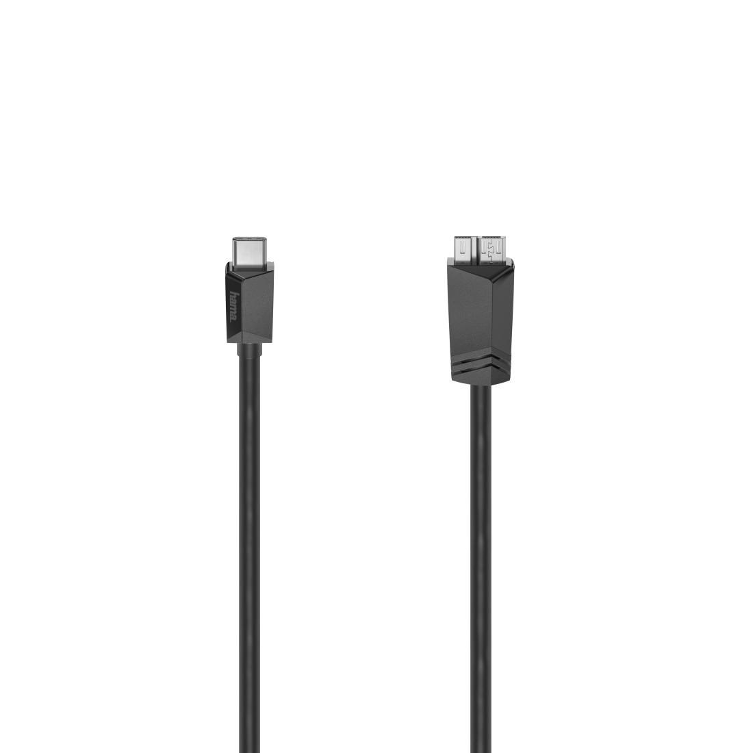 USB-C-Kabel, USB-C-Stecker - Micro-USB-St., USB 3.2 Gen1, 5 Gbit/s, 0,25 m (00200654)