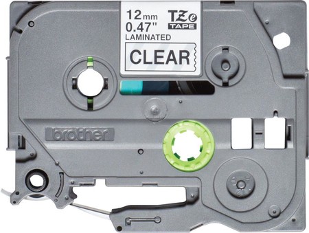 TZe-131S schwarz auf transparent Schriftband
