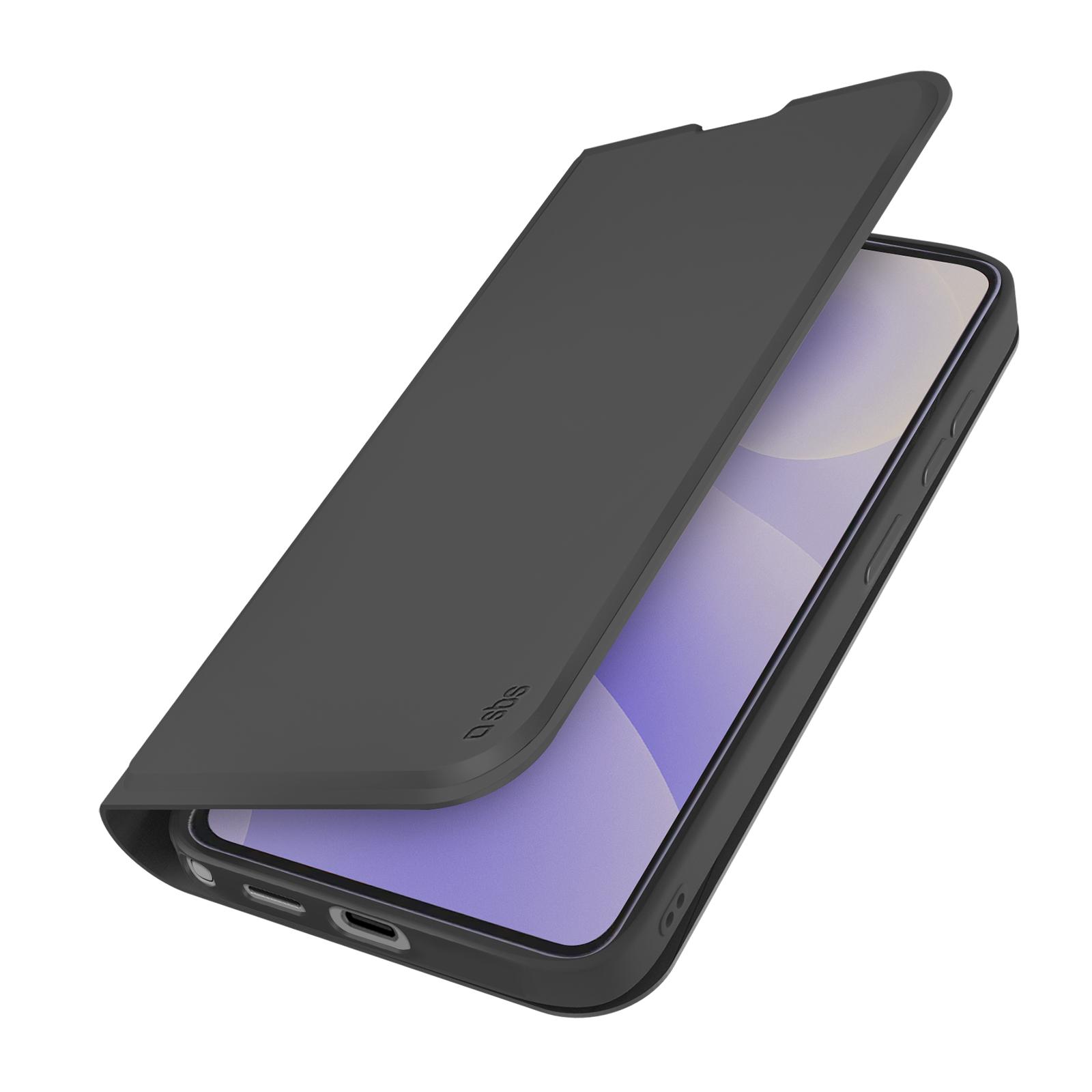 Klapphülle mit Ständer und Soft-Touch-Oberfläche für das Samsung S26 Ultra, Schwarz