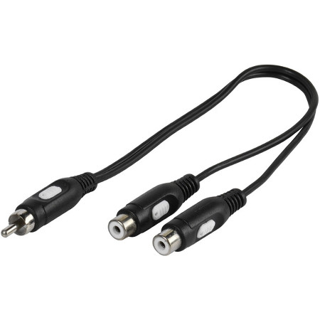 Y-Adapter Cinch / 2x Cinch, 0,2m (46027)