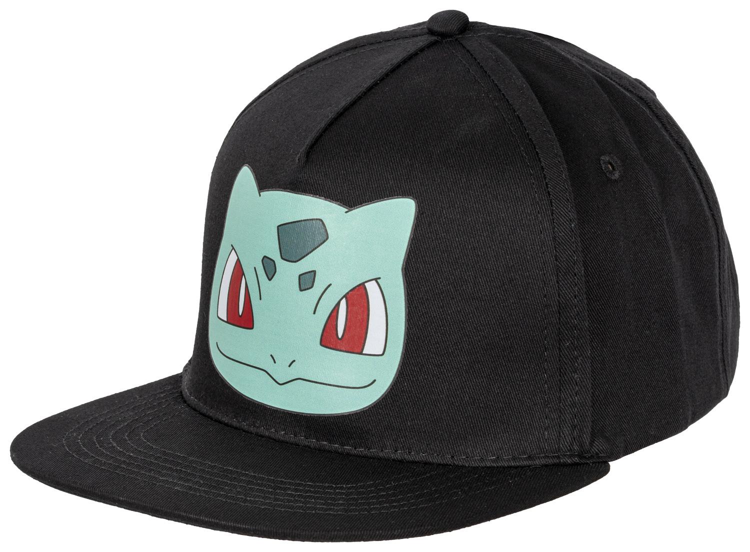 Pokémon Bisasam schwarz Kappe