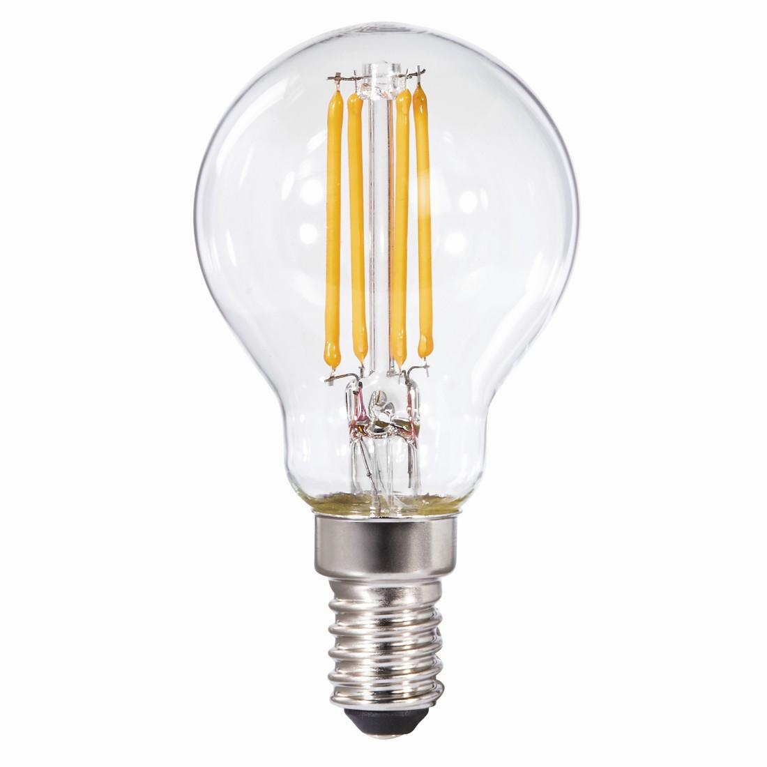LED-Filament, E14, 470lm ersetzt 40W, Tropfenlampe, Warmweiß (00112835)