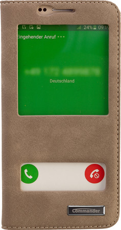 15066 Flip Case für Samsung Galaxy S6 Edge plus braun