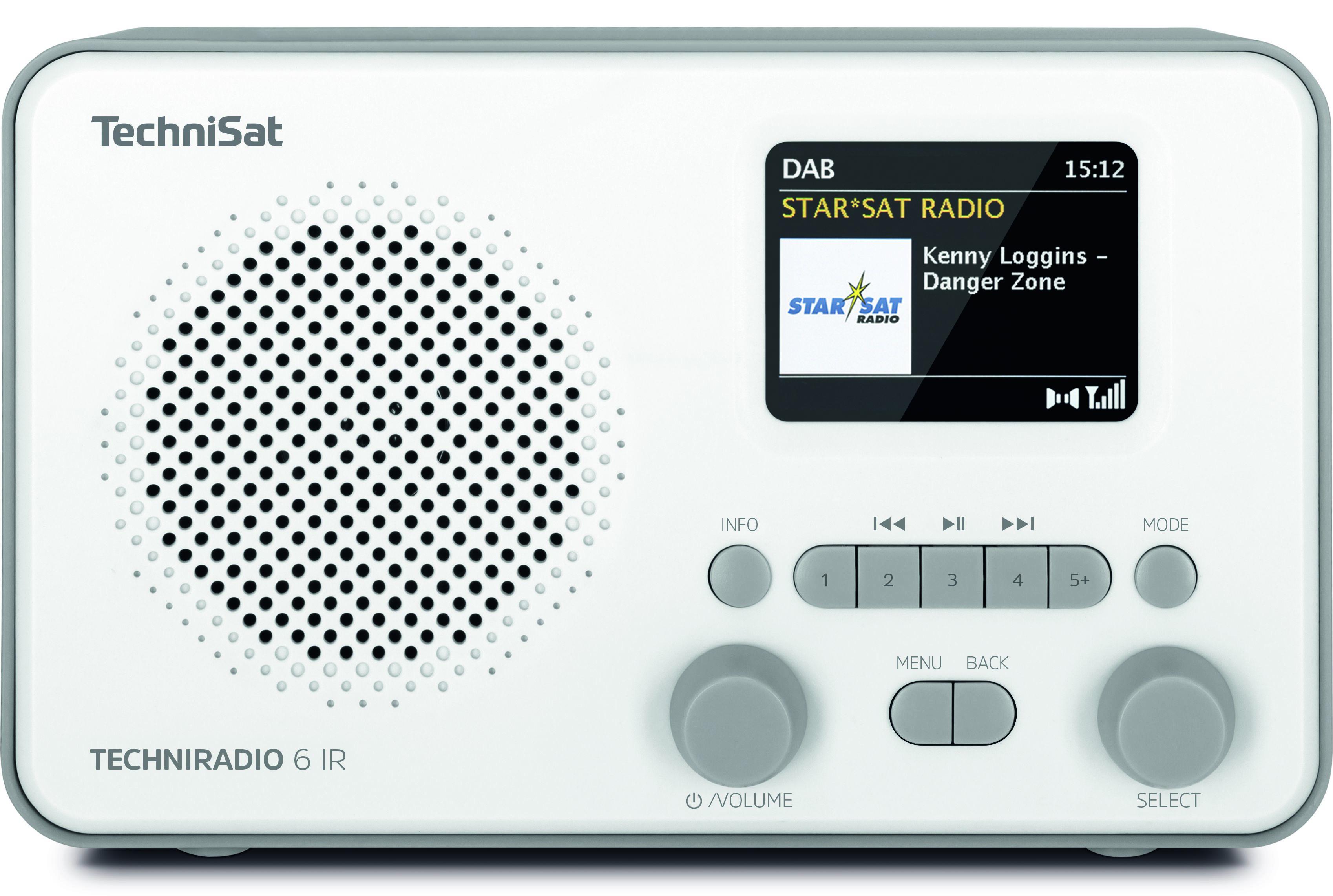TECHNIRADIO 6 IR weiß/grau DAB+ Radio