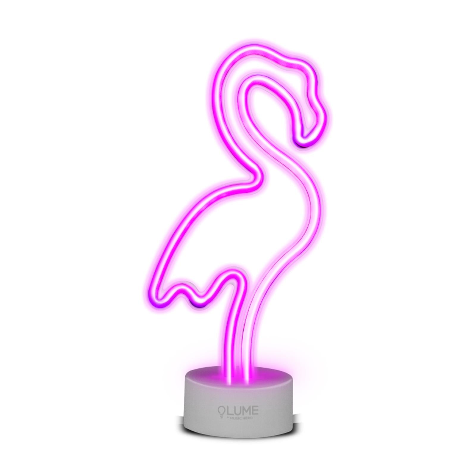 LED-Leuchtschild "Pink Flamingo Vibes" mit Neon-Effekt für den Innenbereich