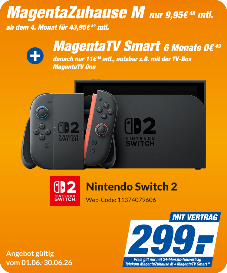 Magenta Zuhause M + Magenta TV + Nintendo Switch 2
