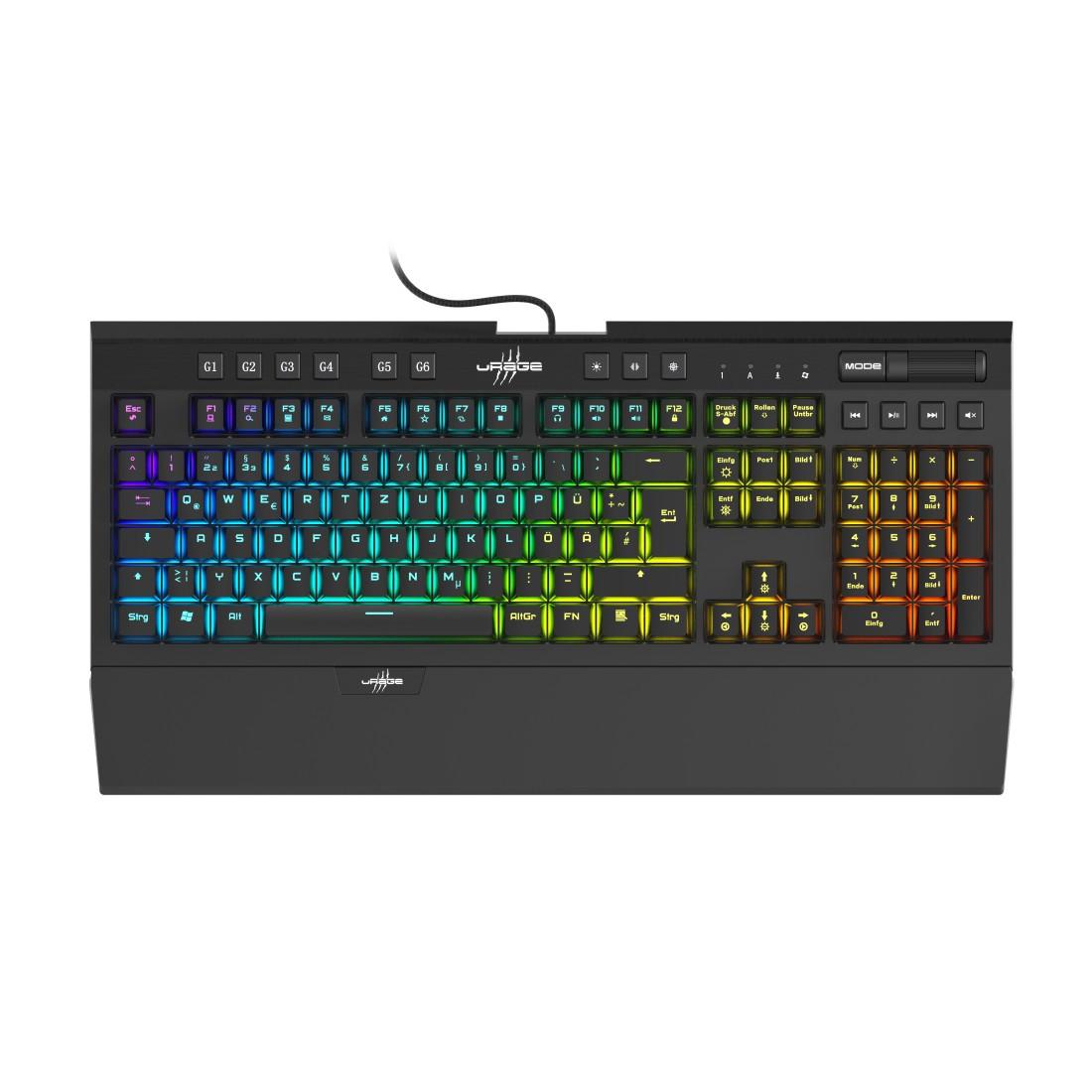Gaming-Keyboard "Exodus 900 Mechanical", Blaue Switches, Schwarz, QWERTZ DE (00217825)