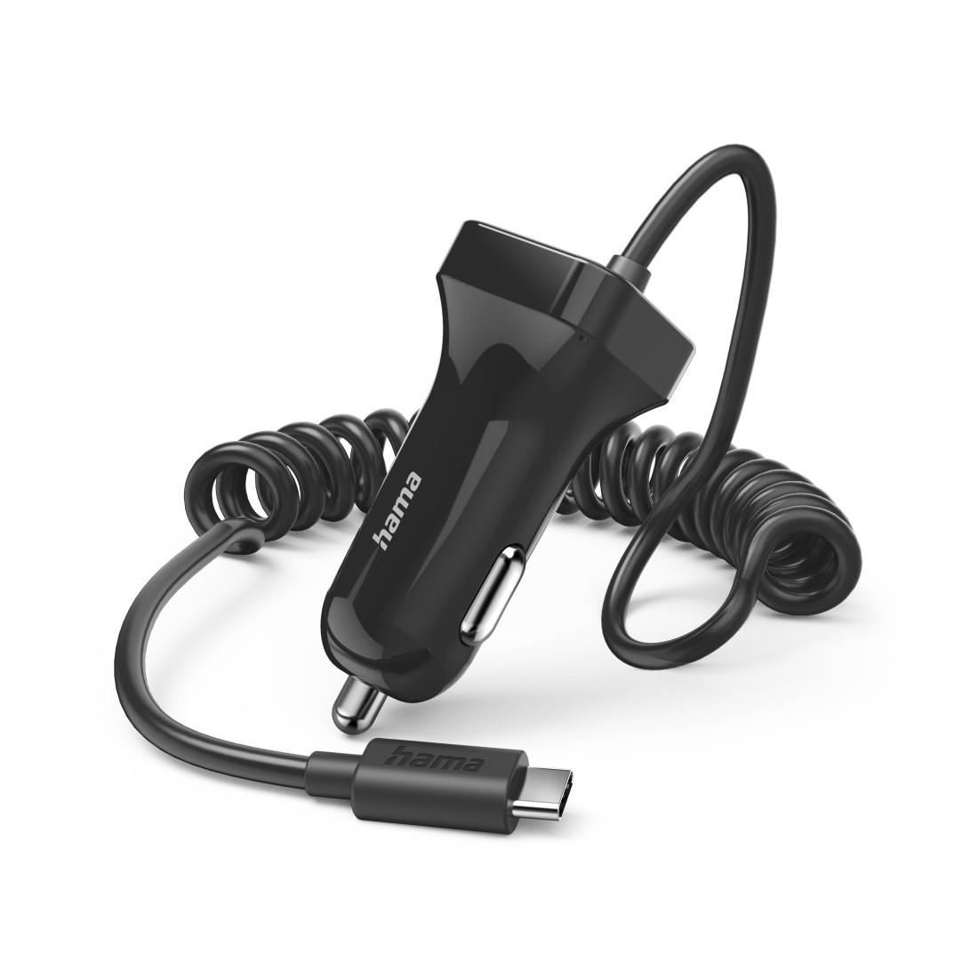 Auto-Ladegerät mit USB-C-Anschluss, 12 W, 1 m, Schwarz (00201609)